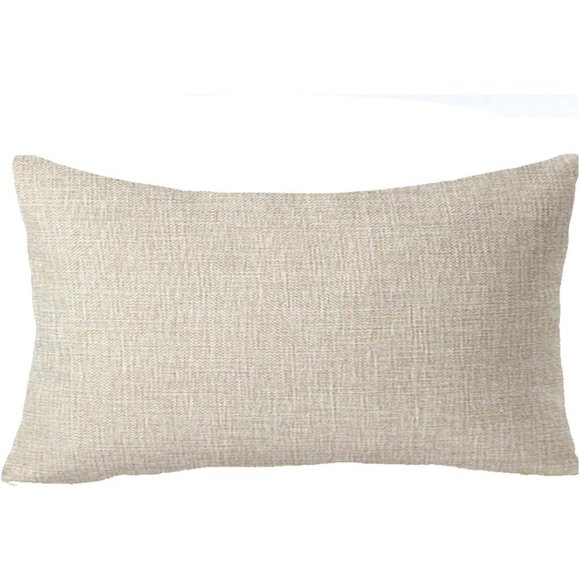 12''x20'' Snowflakes Merry Christmas Cotton Linen Throw Pillow Cover Decorative - Picture 3 of 3